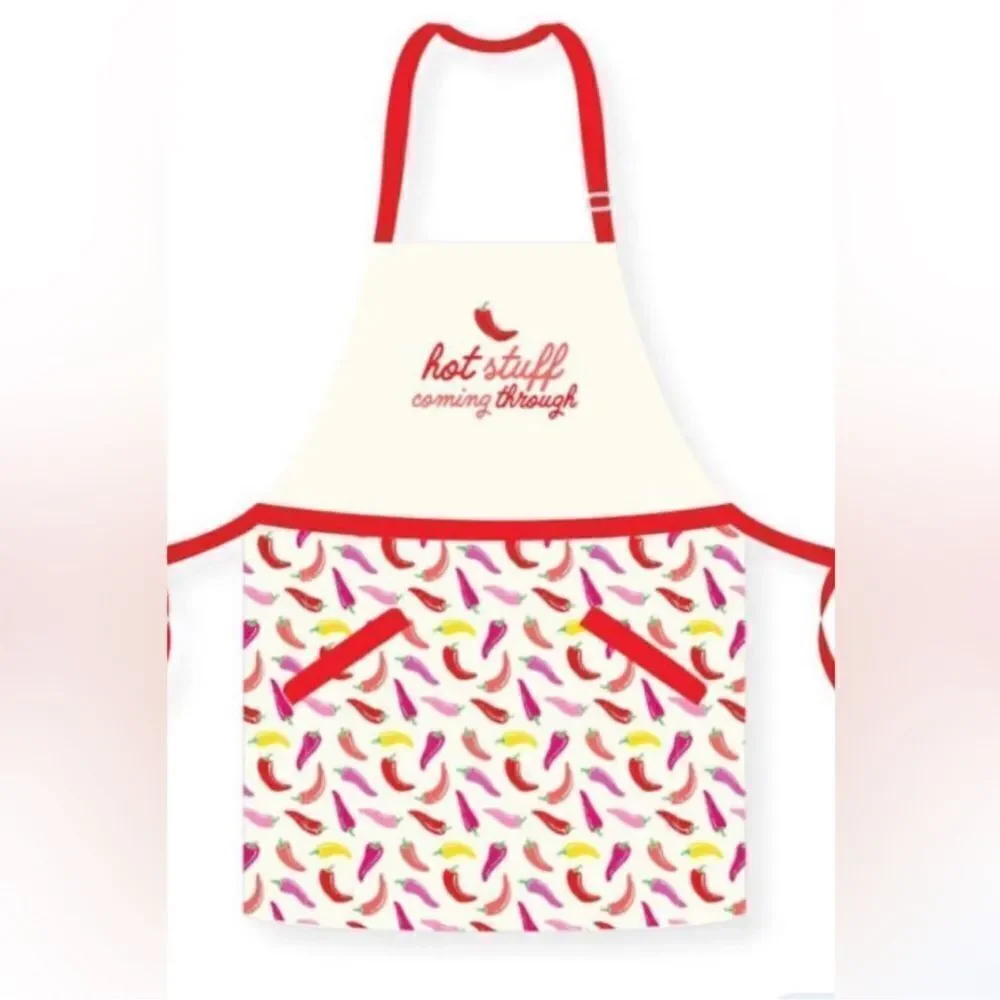 PAPER SOURCE Too Hot to Handle Hot Stuff Coming Through Gift Apron